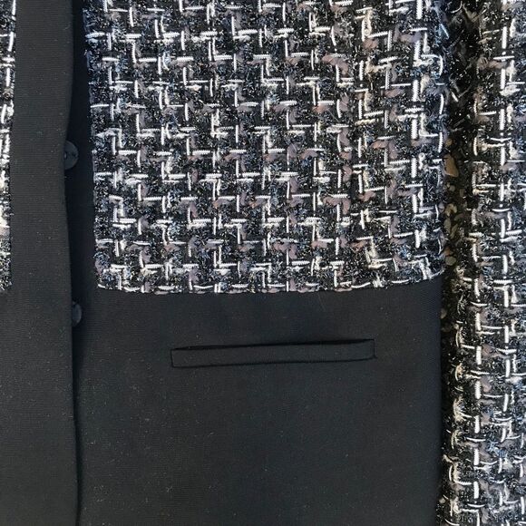 Lovely Nygard metallic weave black gray jacket 8 - Picture 6 of 8